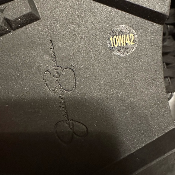 Jessica Simpson black boots with pearls - Picture 5 of 9